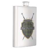 Scottish Clan MacDiarmid Tartan Shield and Swords Flacon (Rechts)
