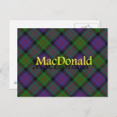 Scottish Clan MacDonald Briefkaart (Voorkant / Achterkant)