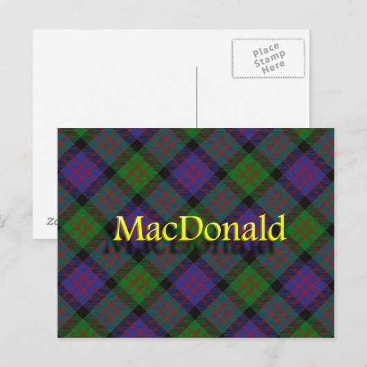 Scottish Clan MacDonald Briefkaart (Voorkant / Achterkant)