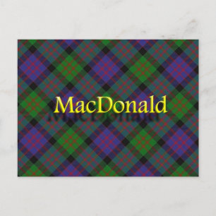 Scottish Clan MacDonald Briefkaart