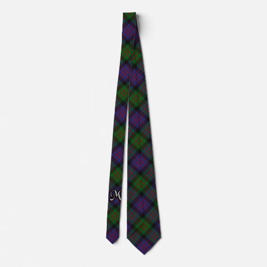 Scottish Clan MacDonald M Monogram Tartan Stropdas (Achterkant)