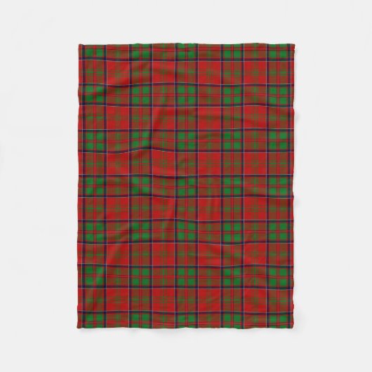 Scottish Clan MacDonald of Glencoe Tartan Pset Fleece Deken (Voorkant)