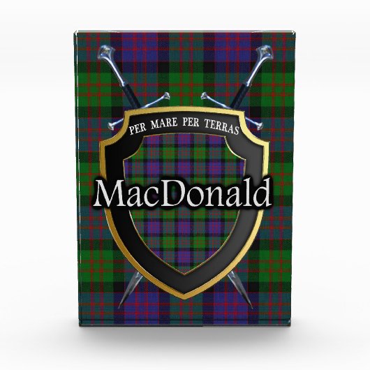 Scottish Clan MacDonald Tartan Fotoblokken (Voorkant)