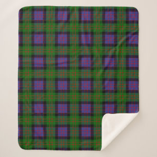 Scottish Clan MacDonald Tartan Pset Sherpa Deken
