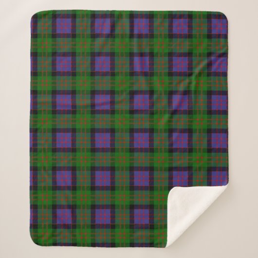 Scottish Clan MacDonald Tartan Pset Sherpa Deken (Voorkant)