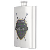 Scottish Clan MacDonald Tartan Shield en Swords Heupfles (Links)