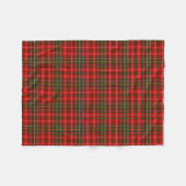 Scottish Clan MacDougall Tartan Pset Fleece Deken (Voorkant (Horizontaal))