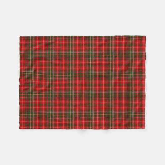 Scottish Clan MacDougall Tartan Pset Fleece Deken (Voorkant (Horizontaal))