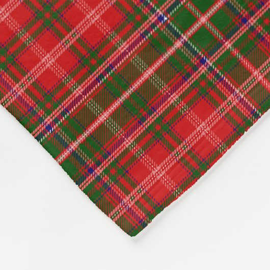 Scottish Clan MacDougall Tartan Pset Fleece Deken (Hoek)