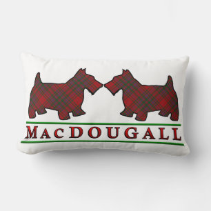 Scottish Clan MacDougall Tartan Scottie Dogs Kussen
