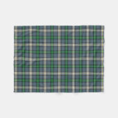 Scottish Clan MacDowall Tartan Pset Fleece Deken (Voorkant (Horizontaal))