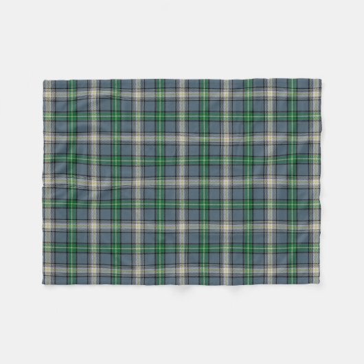 Scottish Clan MacDowall Tartan Pset Fleece Deken (Voorkant (Horizontaal))