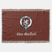 Scottish Clan MacDuff Tartan en Crest Badge Deken (Voorkant)