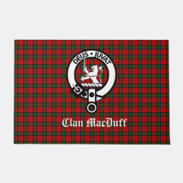 Scottish Clan MacDuff Tartan en Crest Badge Deurmat
