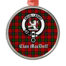 Scottish Clan MacDuff Tartan en Crest Badge