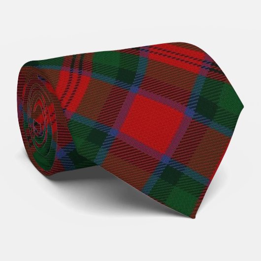 Scottish Clan MacDuff Tartan Stropdas (Opgerold)