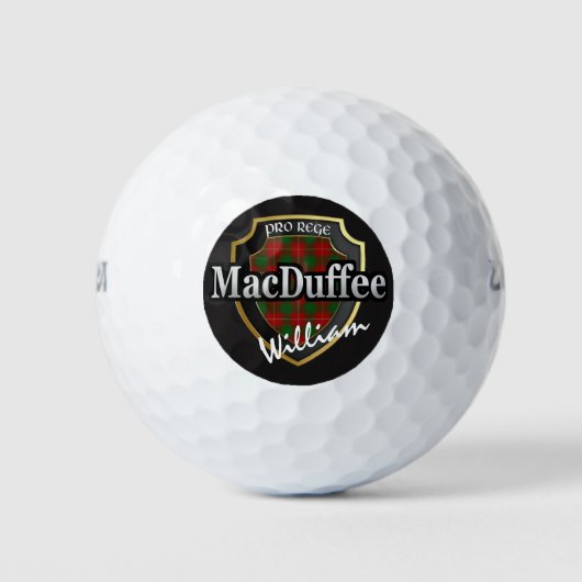 Scottish Clan MacDuffee Personaliseert Jouw naam Golfballen (Voorkant)