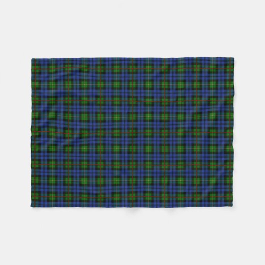 Scottish Clan MacEwan Tartan Pset Fleece Deken (Voorkant (Horizontaal))