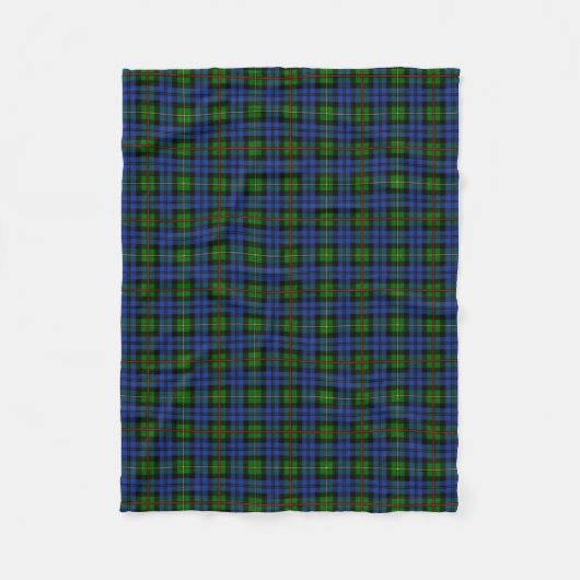 Scottish Clan MacEwan Tartan Pset Fleece Deken (Voorkant)
