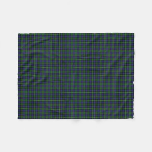 Scottish Clan MacEwen Classic Tartan Fleece Deken (Voorkant (Horizontaal))