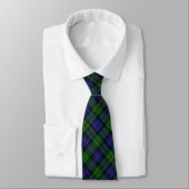 Scottish Clan MacEwen Ewen Green Blue Tartan Stropdas (Gebonden)