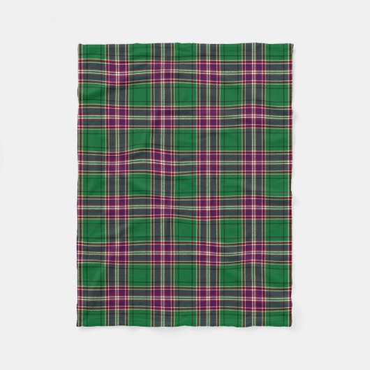 Scottish Clan MacFarlane Hunting Tartan Pset Fleece Deken (Voorkant)