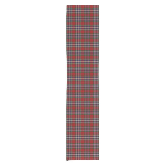 Scottish Clan MacFarlane McFarland Tartan Pset Korte Tafelloper (Voorkant)