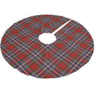 Scottish Clan MacFarlane Red Blue Tartan Kerstboom Rok