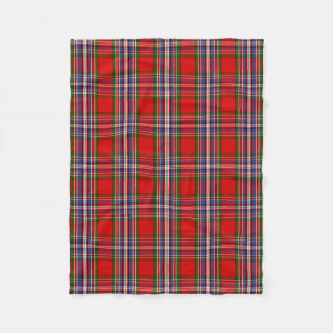 Scottish Clan MacFarlane Red Tartan Pset Fleece Deken