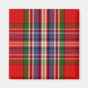 Scottish Clan MacFarlane Red Tartan Pset Magneet