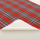Scottish Clan MacFarlane Red Tartan Pset Sherpa Deken (3/4)