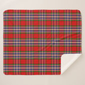 Scottish Clan MacFarlane Red Tartan Pset Sherpa Deken (Voorkant (horizontaal))