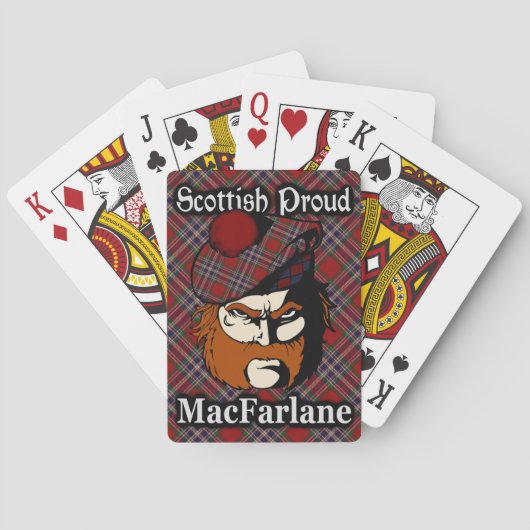 Scottish Clan MacFarlane Tartan Deck Speelkaarten (Achterkant)