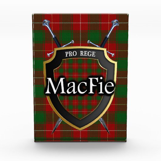 Scottish Clan MacFie Tartan Fotoblokken (Voorkant)
