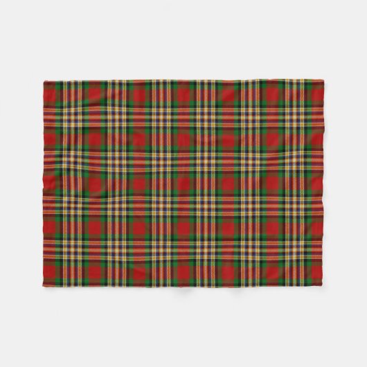 Scottish Clan MacGill Tartan Pset Fleece Deken (Voorkant (Horizontaal))