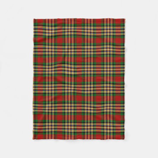 Scottish Clan MacGill Tartan Pset Fleece Deken (Voorkant)