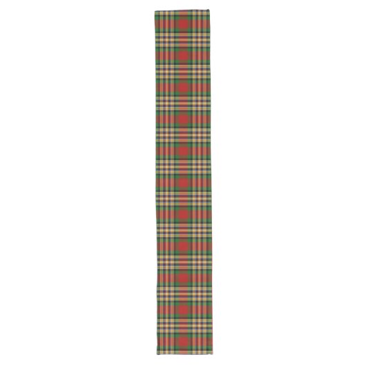 Scottish Clan MacGill Tartan Pset Lange Tafelloper (Voorkant)