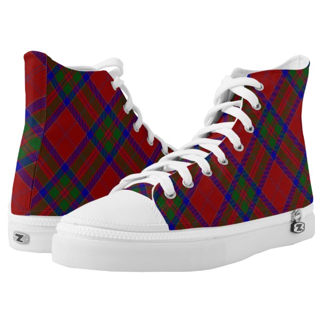 Scottish Clan MacGillivray Tartan High Top Schoenen (Paar)