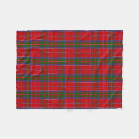 Scottish Clan MacGillivray Tartan Pset Fleece Deken (Voorkant (Horizontaal))