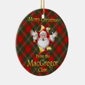 Scottish Clan MacGregor kerstversiering Keramisch Ornament (Rechts)