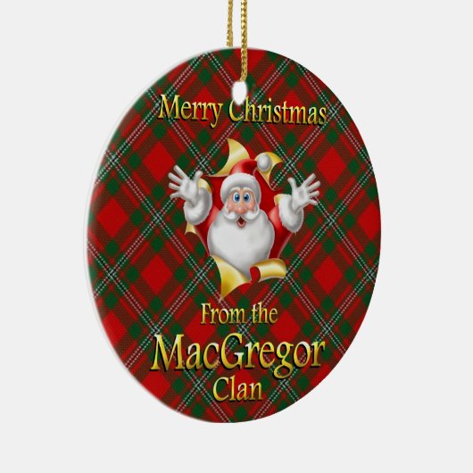Scottish Clan MacGregor kerstversiering Keramisch Ornament (Rechts)