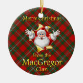 Scottish Clan MacGregor kerstversiering Keramisch Ornament (Voorkant)