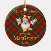 Scottish Clan MacGregor kerstversiering Keramisch Ornament (Achterkant)