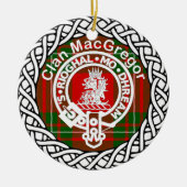 Scottish Clan MacGregor Tartan en Crest Keramisch Ornament (Voorkant)