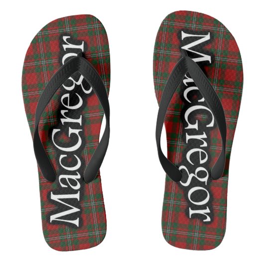 Scottish Clan MacGregor Tartan Flop Flops Teenslippers (Voetbed)