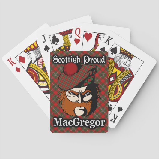 Scottish Clan MacGregor Tartan Pokerkaarten (Achterkant)