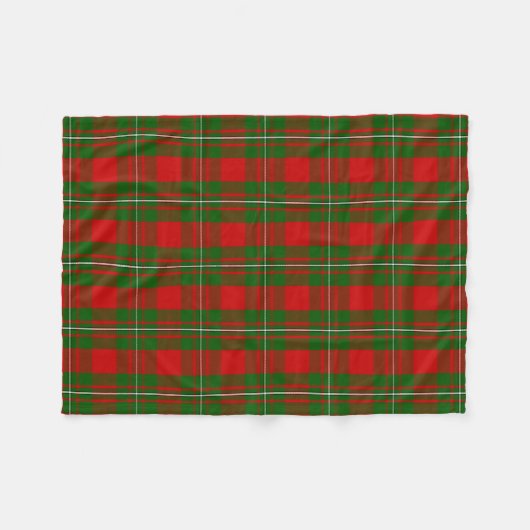 Scottish Clan MacGregor Tartan Pset Fleece Deken (Voorkant (Horizontaal))
