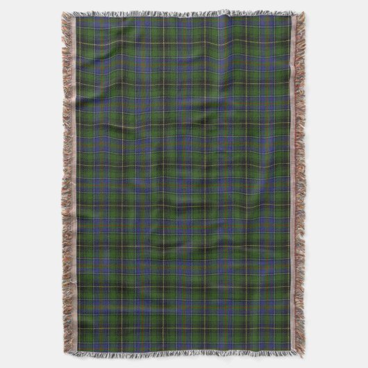 Scottish Clan MacInnes Tartan Deken (Voorkant Verticaal)