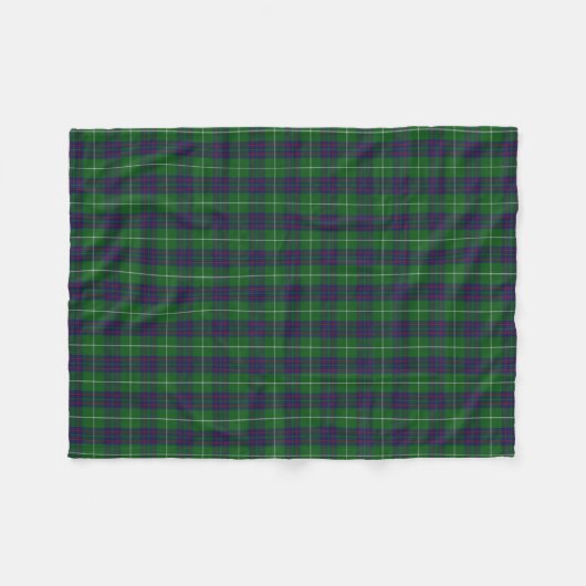 Scottish Clan MacIntyre Classic Tartan Fleece Deken (Voorkant (Horizontaal))