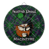 Scottish Clan MacIntyre Tartan Dartboard Dartbord (Voorkant)